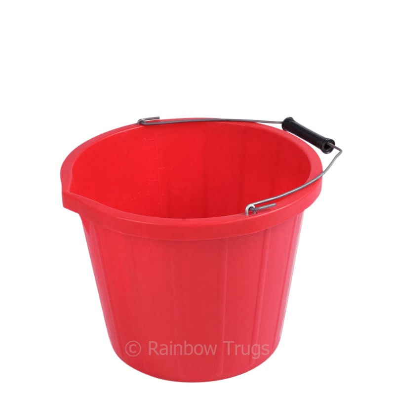 Coloured 3 Gallon Bucket - RED